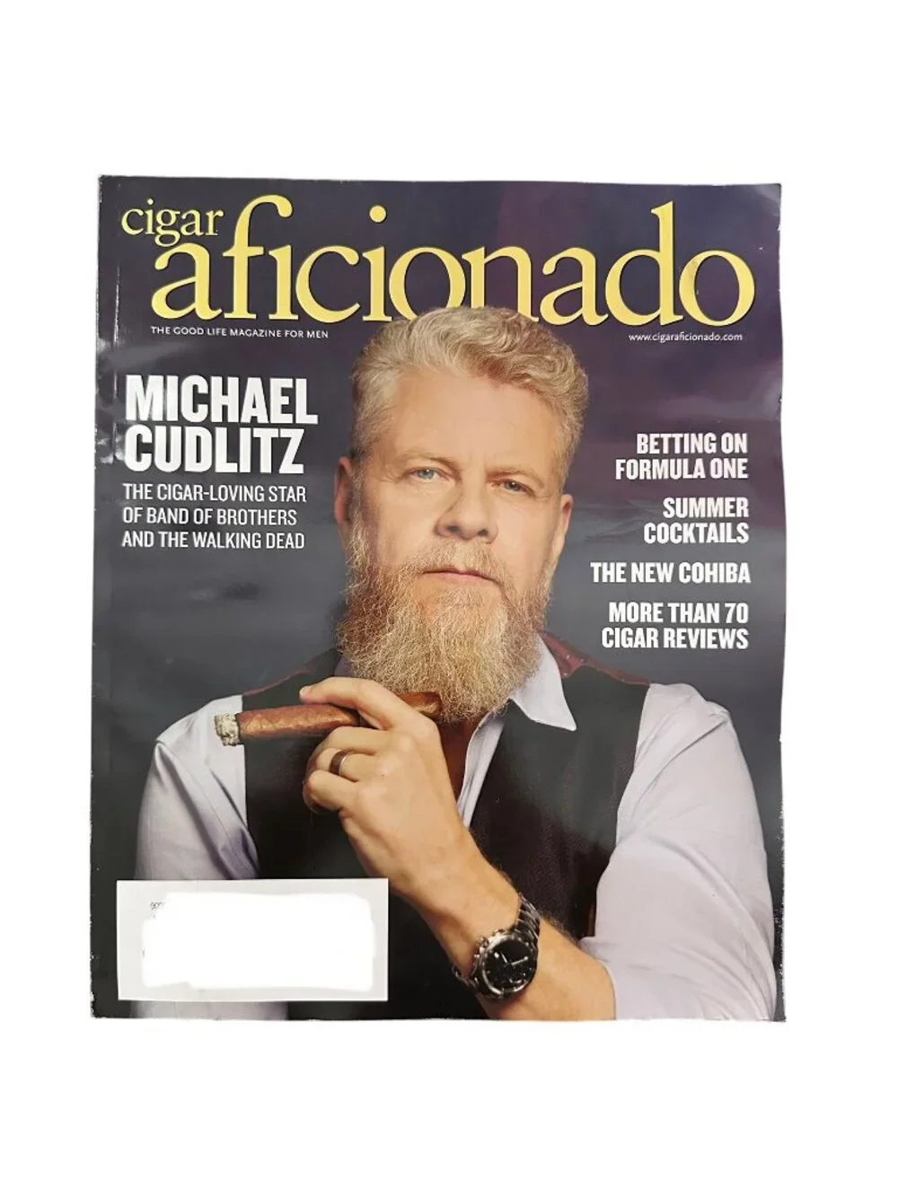 Cigar Aficionado Magazine May June 2025 Michael Cudlitz Formula One Cohiba
